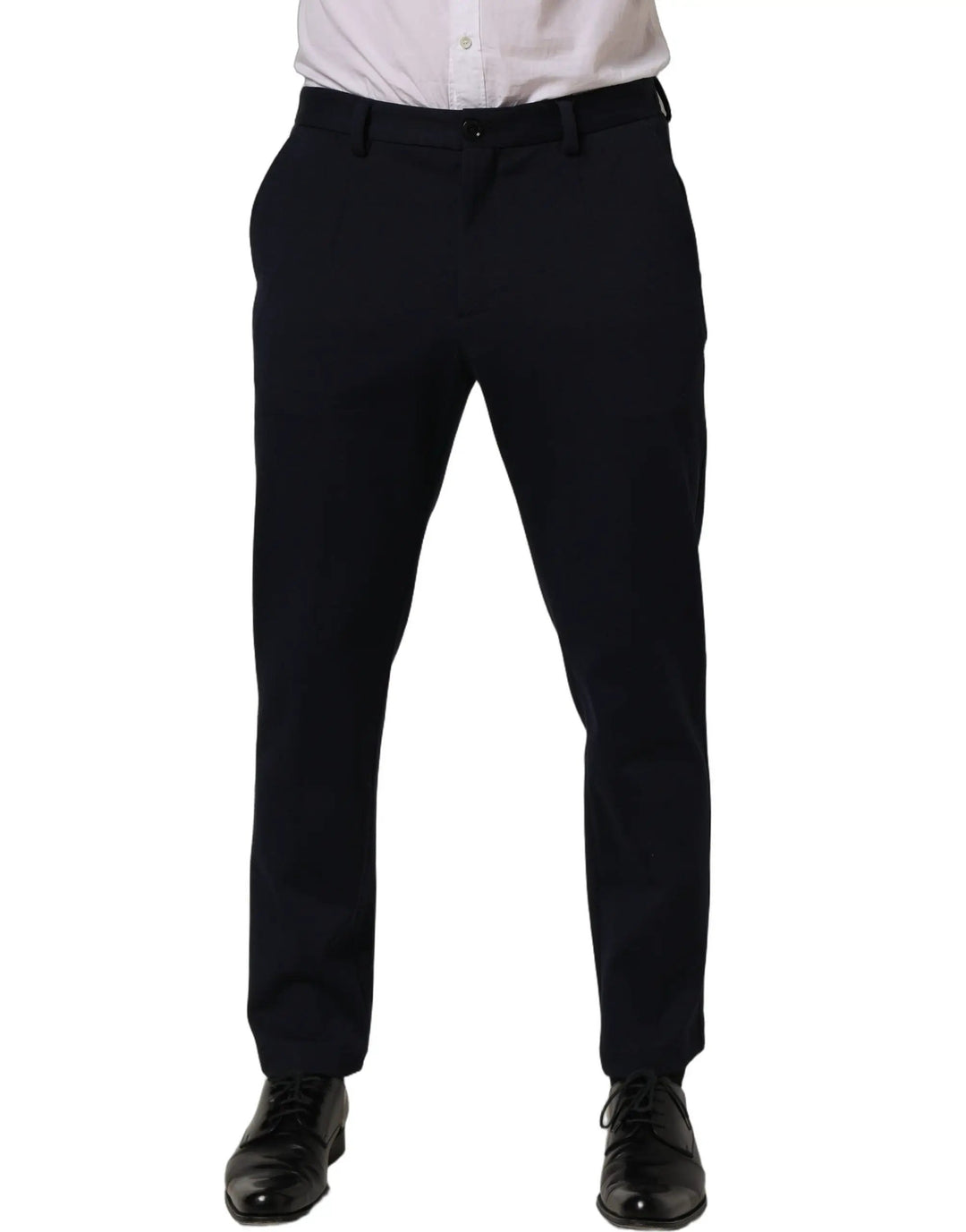 Dolce & Gabbana Sample Sale | Dolce & Gabbana Black Cotton Tapered Leg Dress Trouser Pants - | Designer outlet