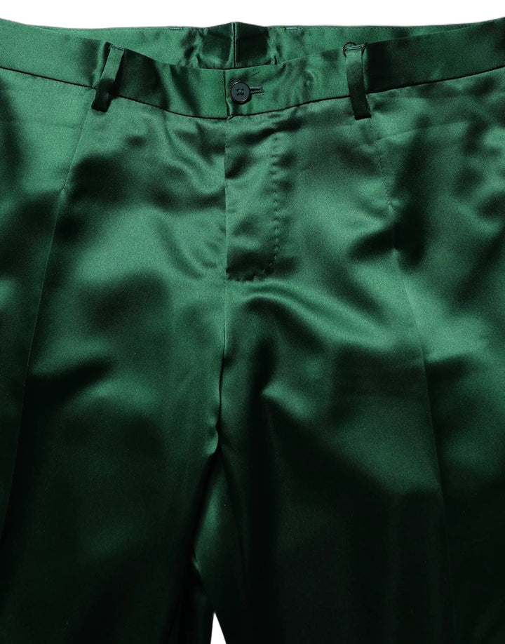 Dolce &amp; Gabbana Sample Sale | Dolce &amp; Gabbana Dark Green Tapered Leg Dress Trouser Pants - | Designer outlet