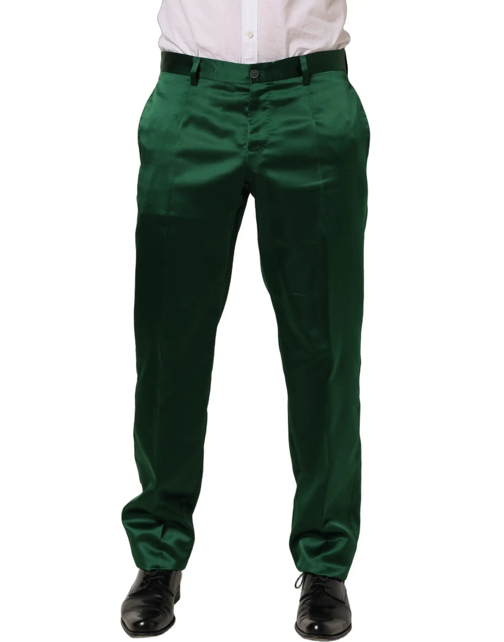 Dolce & Gabbana Sample Sale | Dolce & Gabbana Dark Green Tapered Leg Dress Trouser Pants - | Designer outlet
