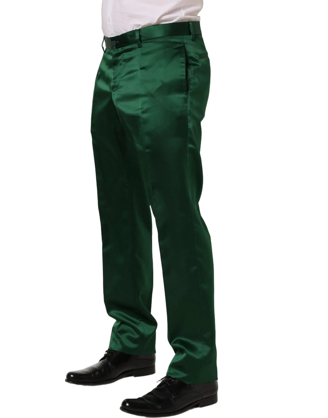 Dolce &amp; Gabbana Sample Sale | Dolce &amp; Gabbana Dark Green Tapered Leg Dress Trouser Pants - | Designer outlet