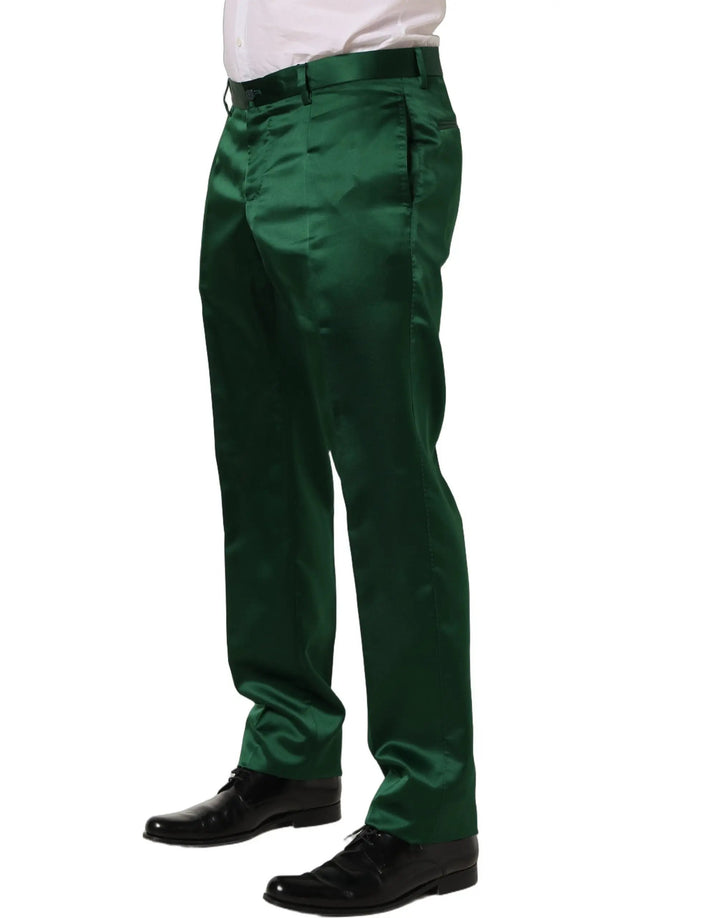 Dolce &amp; Gabbana Sample Sale | Dolce &amp; Gabbana Dark Green Tapered Leg Dress Trouser Pants - | Designer outlet