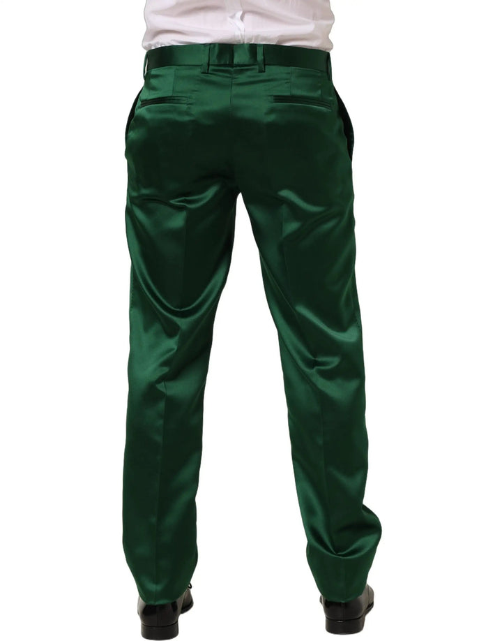 Dolce &amp; Gabbana Sample Sale | Dolce &amp; Gabbana Dark Green Tapered Leg Dress Trouser Pants - | Designer outlet