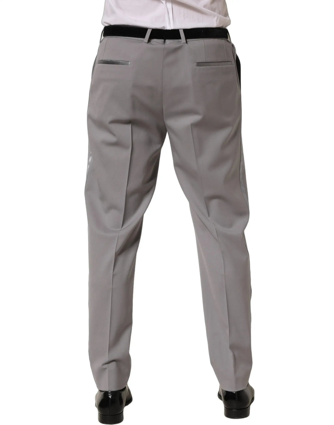 Dolce &amp; Gabbana Sample Sale | Dolce &amp; Gabbana Gray Wool Tapered Men Dress Trouser Pants - | Designer outlet