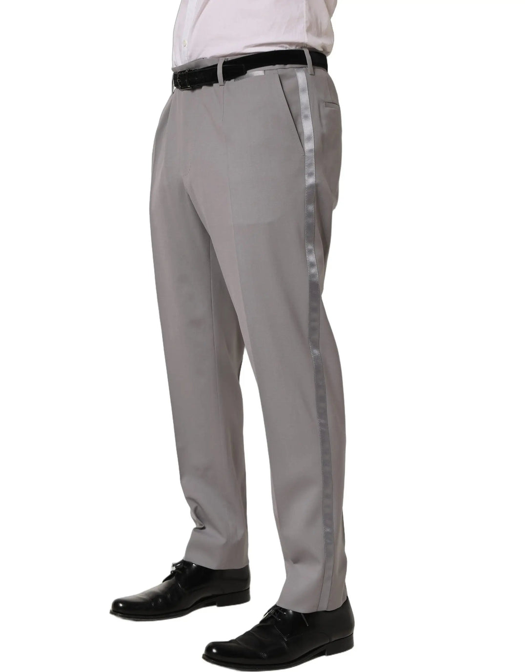 Dolce &amp; Gabbana Sample Sale | Dolce &amp; Gabbana Gray Wool Tapered Men Dress Trouser Pants - | Designer outlet