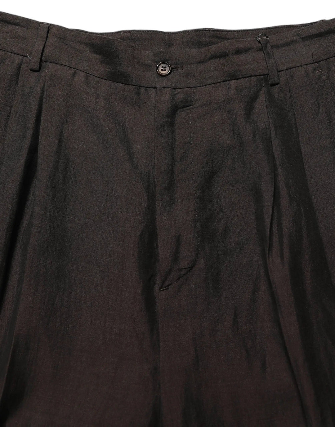 Dolce &amp; Gabbana Sample Sale | Dolce &amp; Gabbana Brown Linen Straight Men Dress Trouser Pants - | Designer outlet