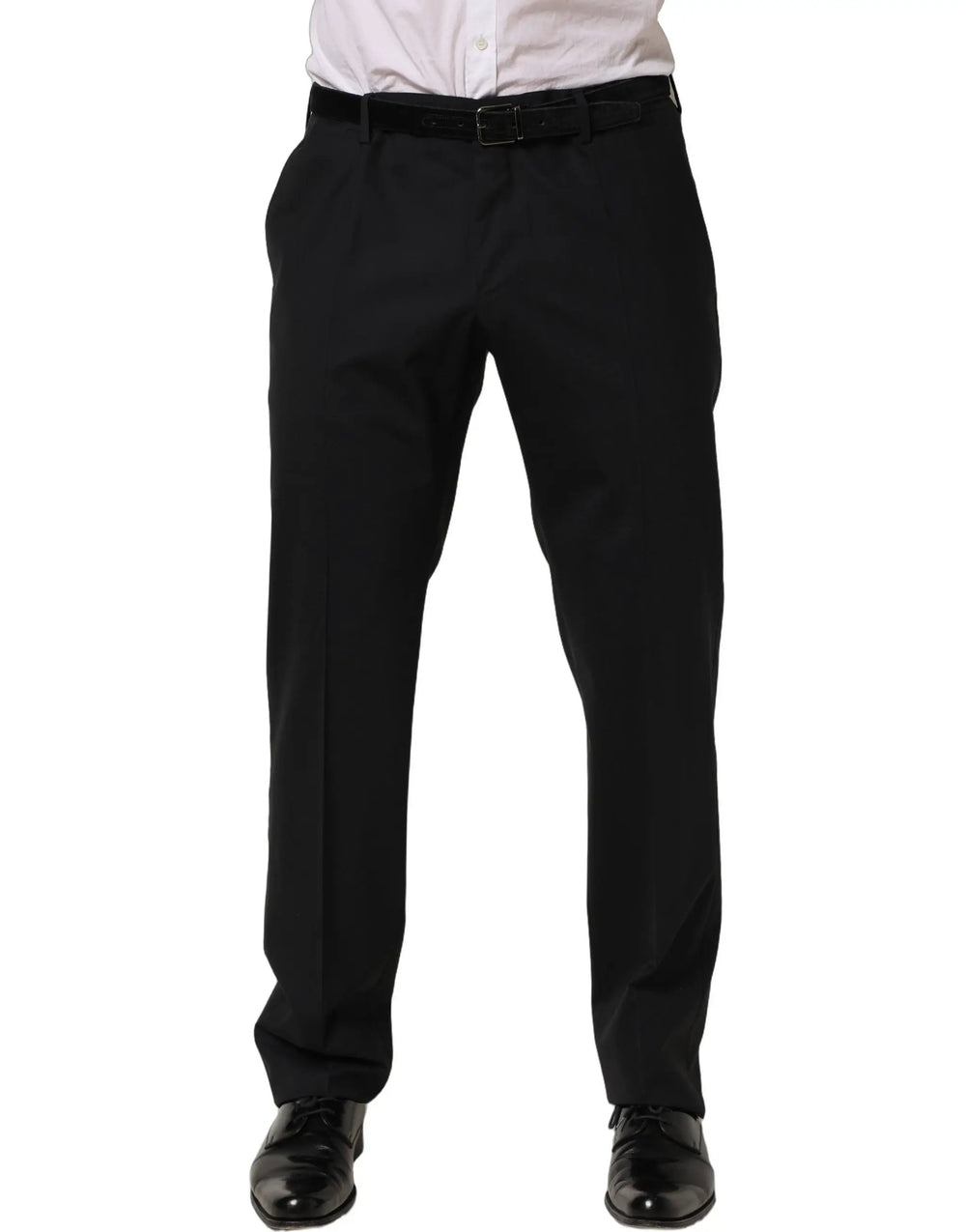 Dolce & Gabbana Sample Sale | Dolce & Gabbana Black Wool Tapered Leg Dress Trouser Pants - | Designer outlet