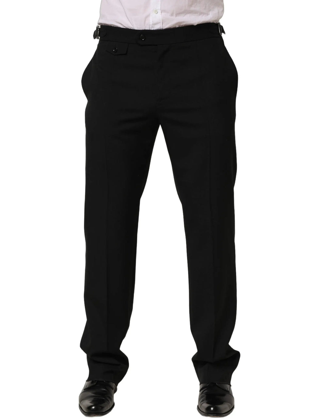 Dolce & Gabbana Sample Sale | Dolce & Gabbana Black Tapered Leg Men Dress Trouser Pants - | Designer outlet