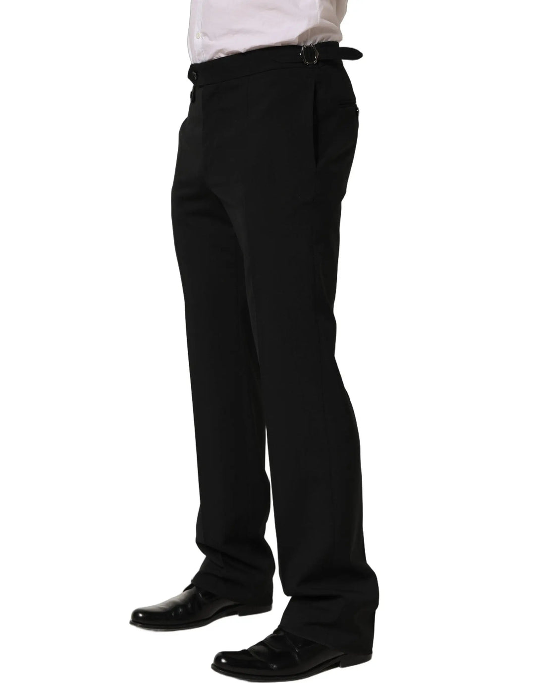 Dolce &amp; Gabbana Sample Sale | Dolce &amp; Gabbana Black Tapered Leg Men Dress Trouser Pants - | Designer outlet