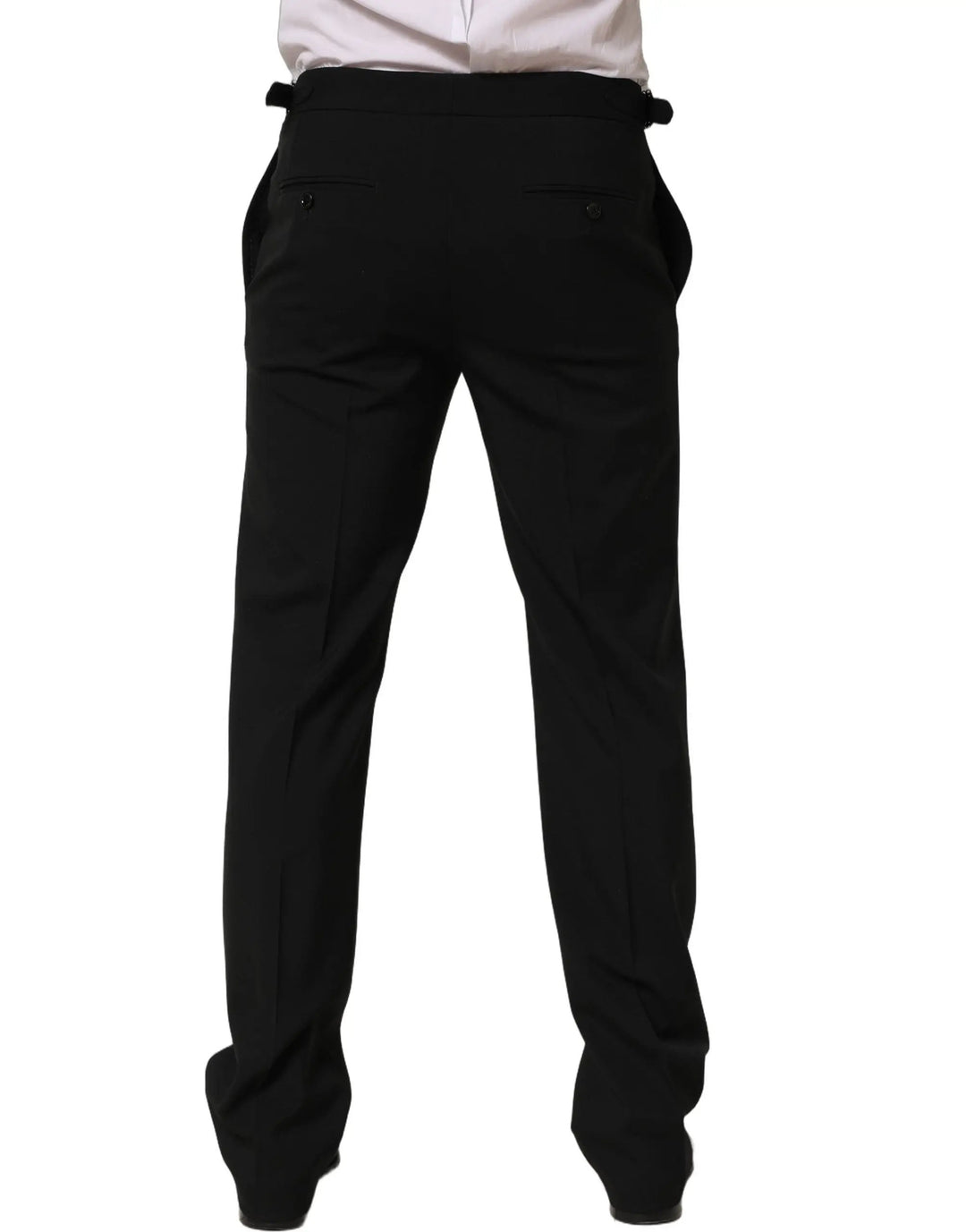 Dolce &amp; Gabbana Sample Sale | Dolce &amp; Gabbana Black Tapered Leg Men Dress Trouser Pants - | Designer outlet