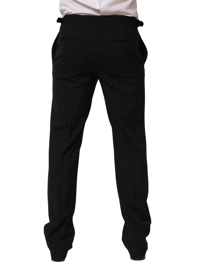Dolce &amp; Gabbana Sample Sale | Dolce &amp; Gabbana Black Tapered Leg Men Dress Trouser Pants - | Designer outlet