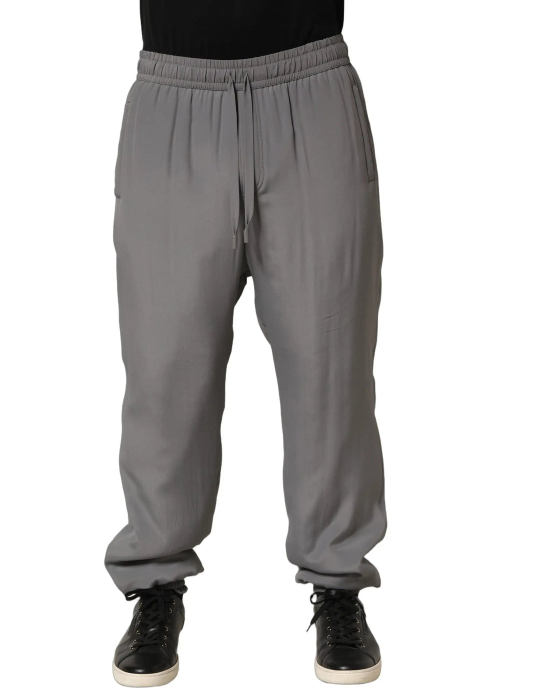 Dolce & Gabbana Sample Sale | Dolce & Gabbana Gray Cotton Jogger Sweatpants Trouser Pants - | Designer outlet