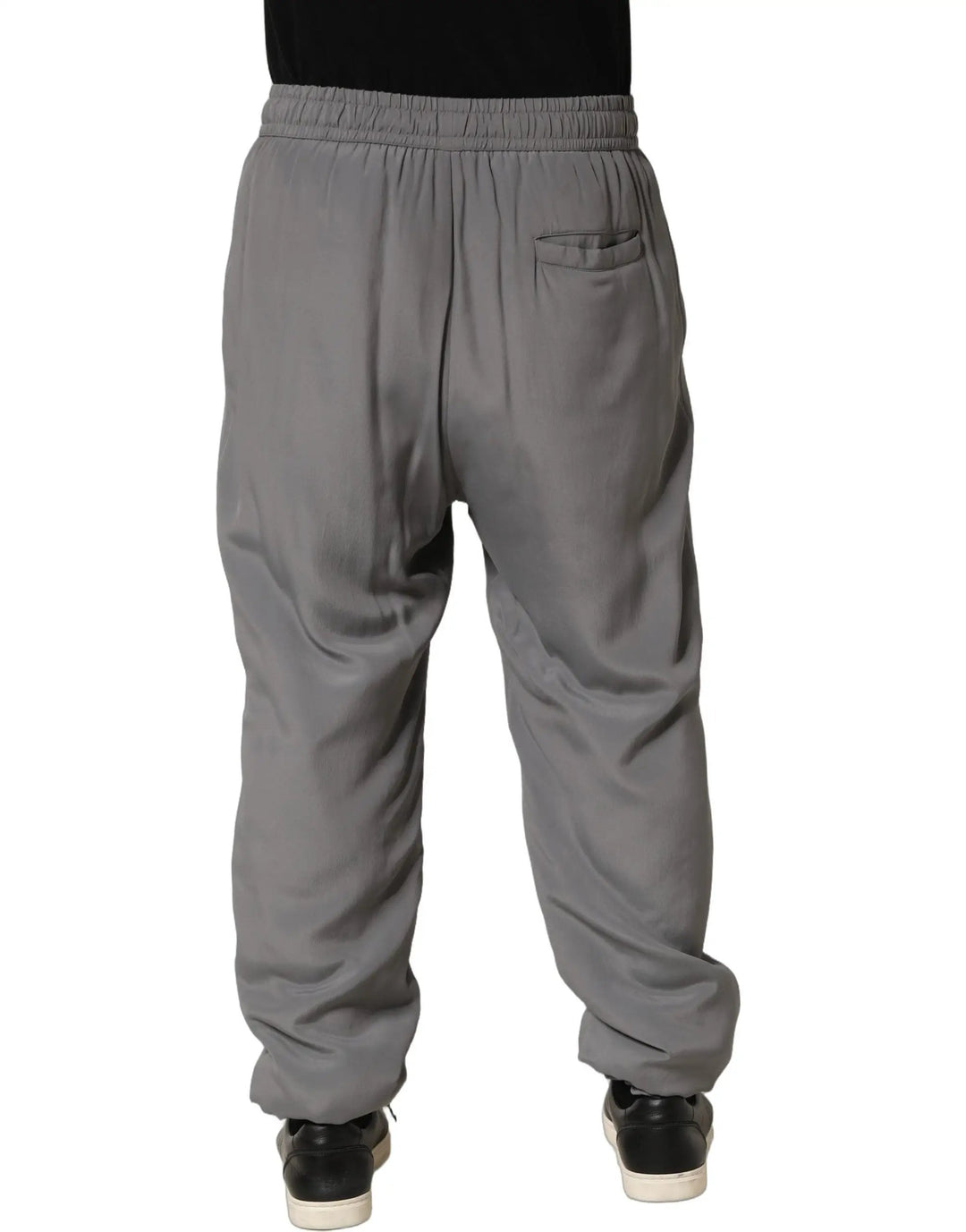 Dolce &amp; Gabbana Sample Sale | Dolce &amp; Gabbana Gray Cotton Jogger Sweatpants Trouser Pants - | Designer outlet
