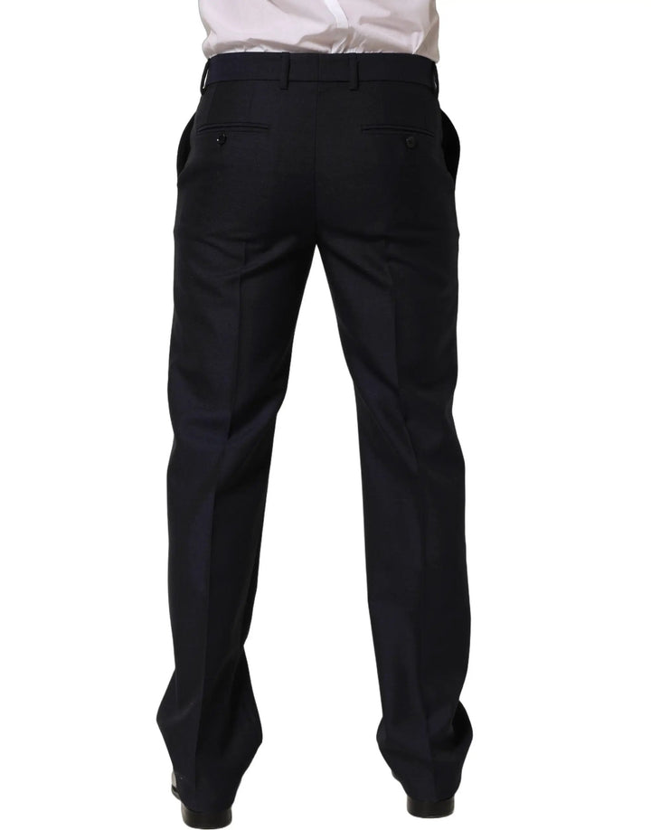 Dolce &amp; Gabbana Sample Sale | Dolce &amp; Gabbana Black Wool Tapered Leg Dress Trouser Pants - | Designer outlet