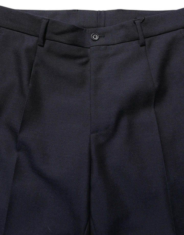 Dolce &amp; Gabbana Sample Sale | Dolce &amp; Gabbana Black Wool Tapered Leg Dress Trouser Pants - | Designer outlet
