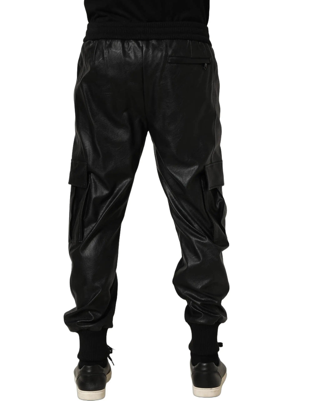 Dolce &amp; Gabbana Sample Sale | Dolce &amp; Gabbana Black Mid Waist Cargo Jogger Sweatpants Pants - | Designer outlet
