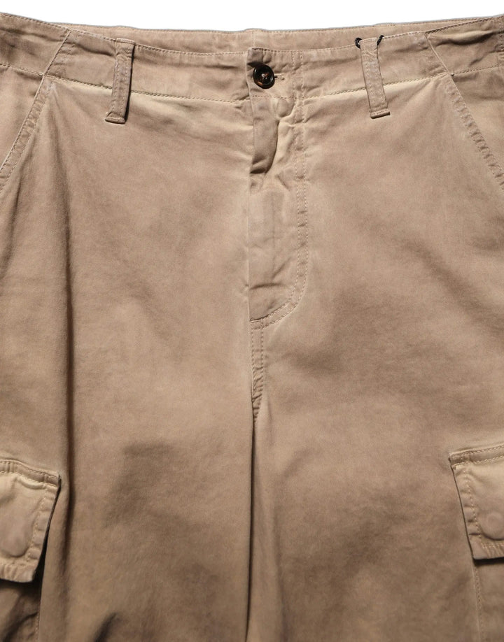Dolce &amp; Gabbana Sample Sale | Dolce &amp; Gabbana Brown Mid Waist Cargo Straight Trouser Pants - | Designer outlet
