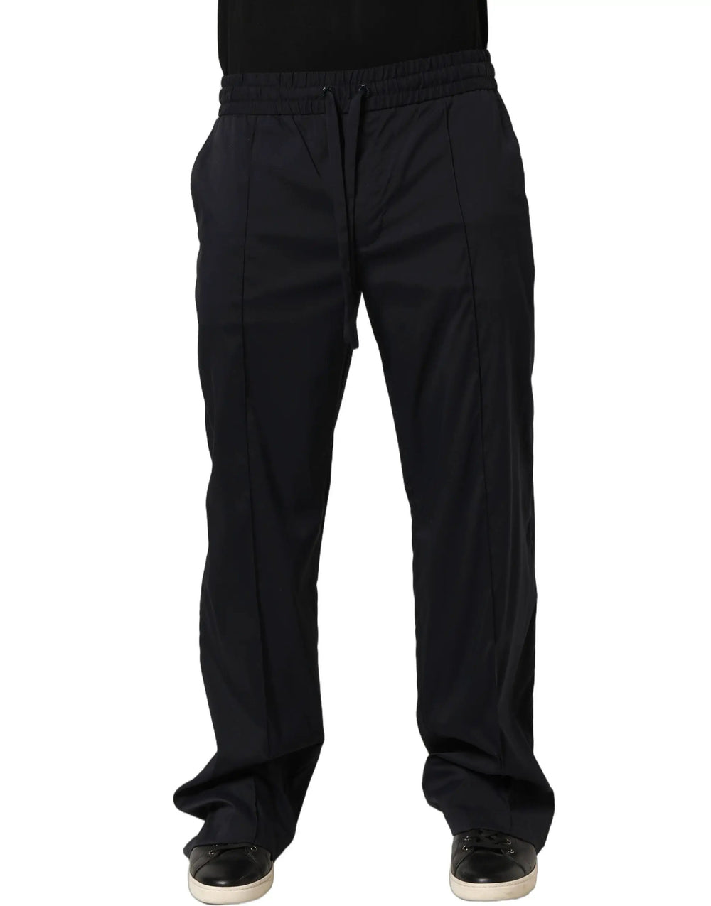 Dolce & Gabbana Sample Sale | Dolce & Gabbana Black Nylon Straight Jogger Sweatpants Pants - | Designer outlet