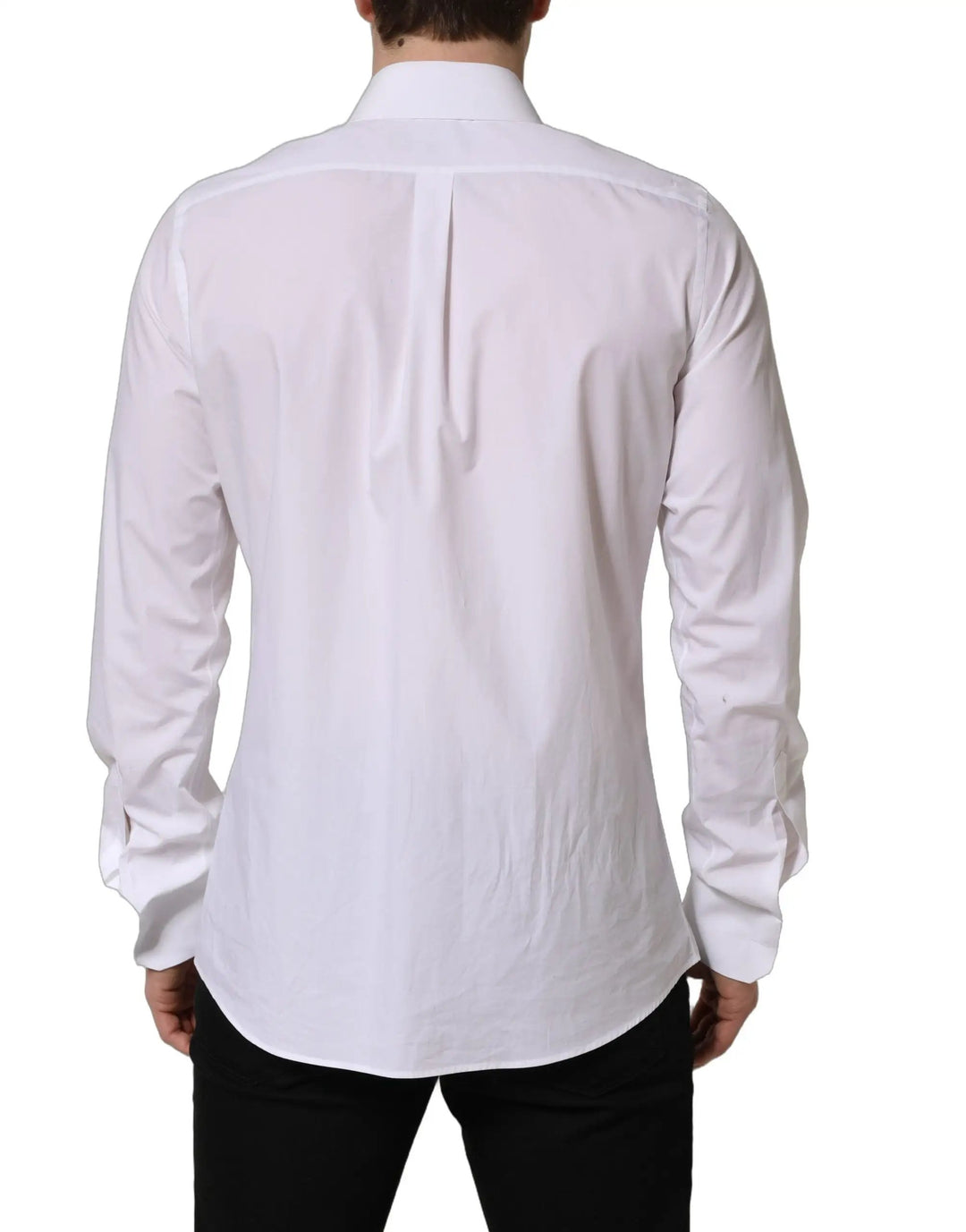Dolce &amp; Gabbana Sample Sale | Dolce &amp; Gabbana White MARTINI Long Sleeves Men Dress Shirt - | Designer outlet