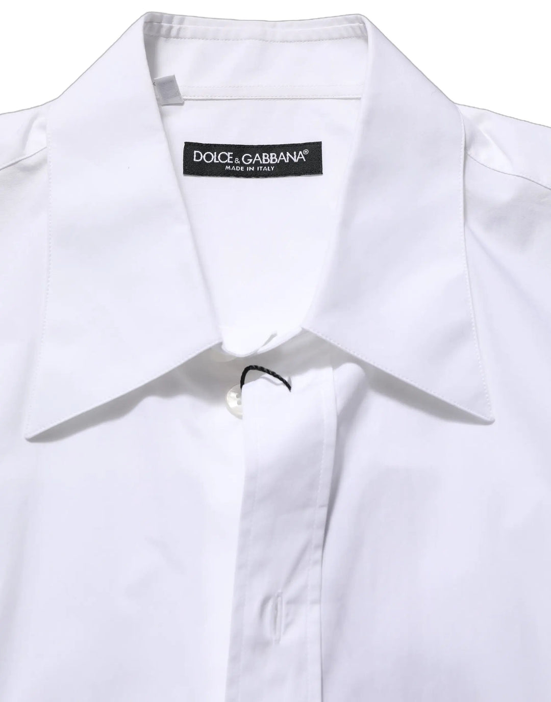 Dolce &amp; Gabbana Sample Sale | Dolce &amp; Gabbana White Cotton Sleeveless Formal Dress Shirt - | Designer outlet