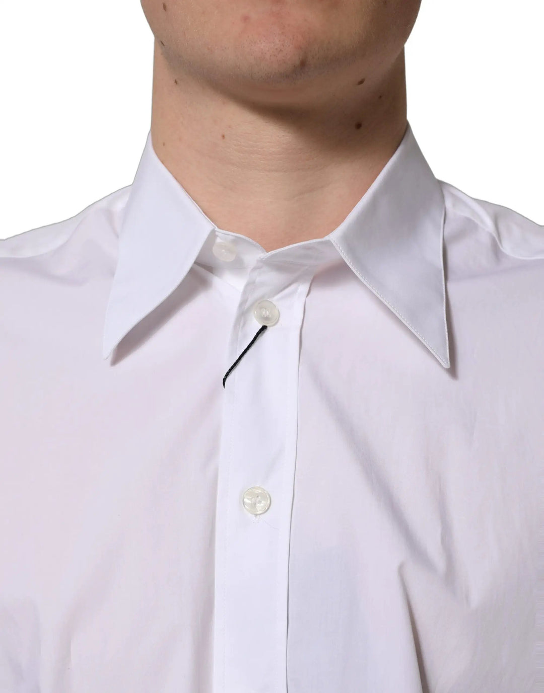 Dolce &amp; Gabbana Sample Sale | Dolce &amp; Gabbana White Cotton Sleeveless Formal Dress Shirt - | Designer outlet