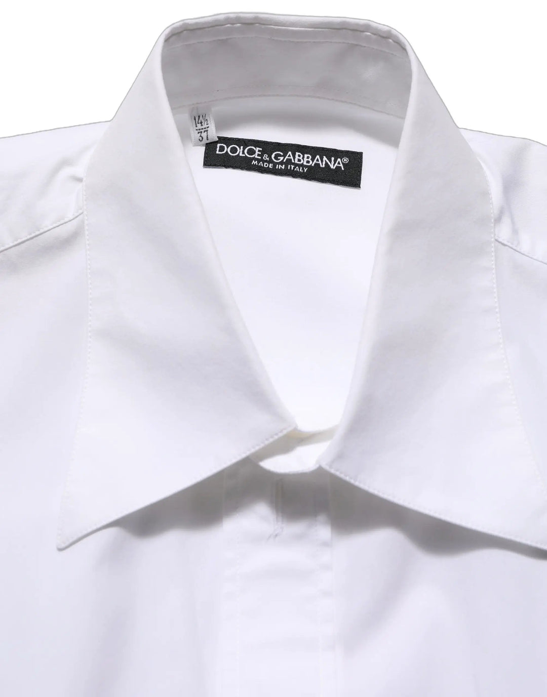 Dolce &amp; Gabbana Sample Sale | Dolce &amp; Gabbana White Cotton Sleeveless Formal Dress Shirt - | Designer outlet