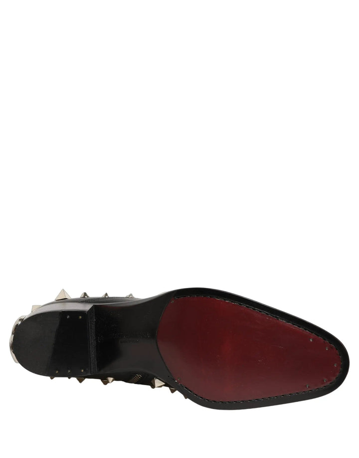 Dolce &amp; Gabbana Sample Sale | Dolce &amp; Gabbana Black Crystal Embellished Short Boots Shoes - | Designer outlet