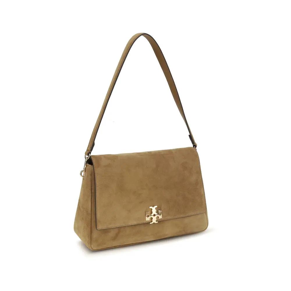 Tory Burch Sample Sale | Tory Burch Beige Calf Leather Bos Taurus Shoulder Bag - | Designer outlet
