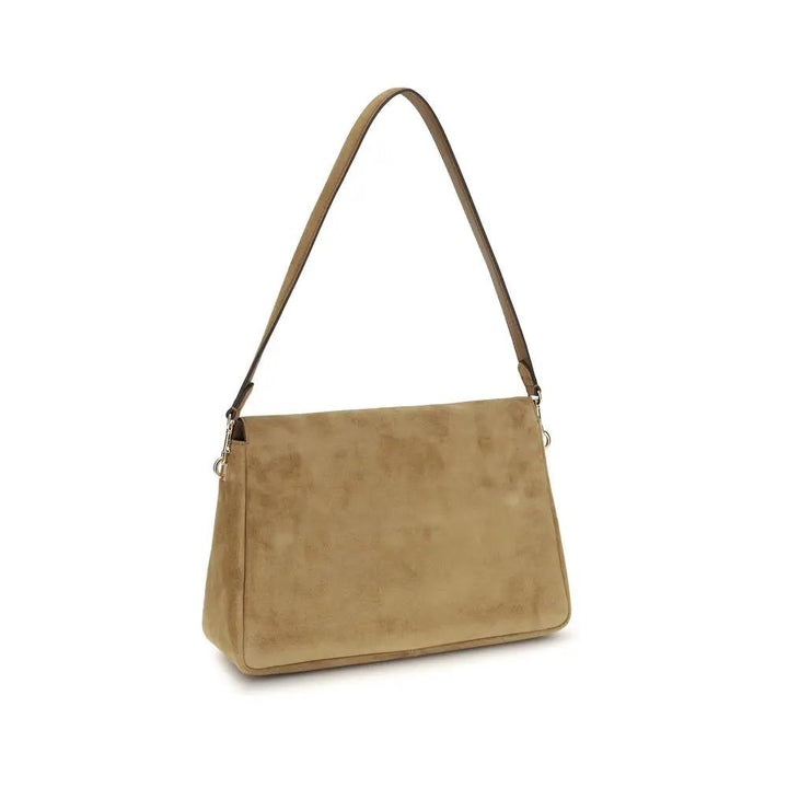 Tory Burch Sample Sale | Tory Burch Beige Calf Leather Bos Taurus Shoulder Bag - | Designer outlet