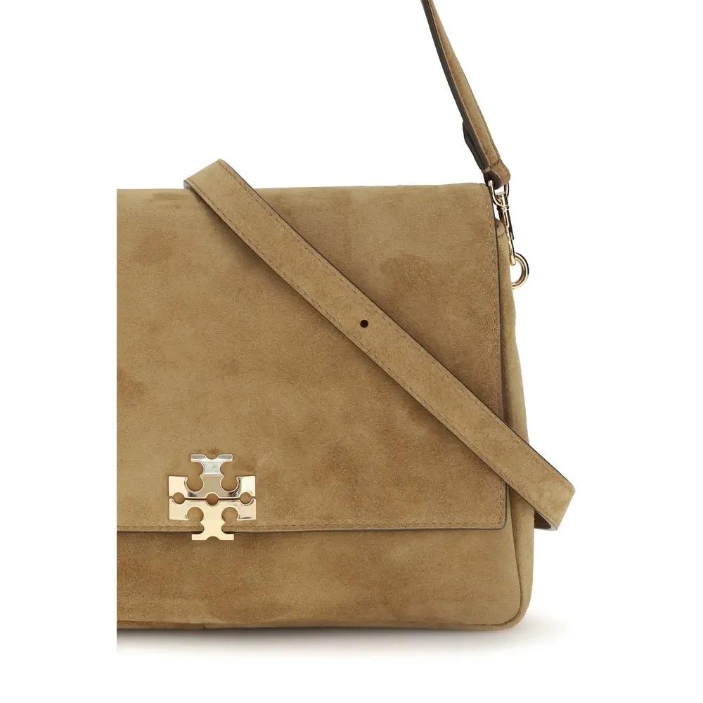 Tory Burch Sample Sale | Tory Burch Beige Calf Leather Bos Taurus Shoulder Bag - | Designer outlet