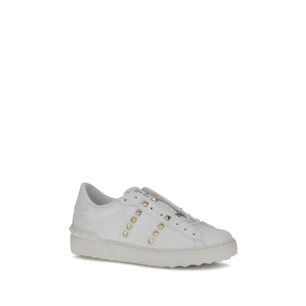 Valentino Garavani Sample Sale | Valentino Garavani White Calf Leather Bos Taurus Sneakers - | Designer outlet