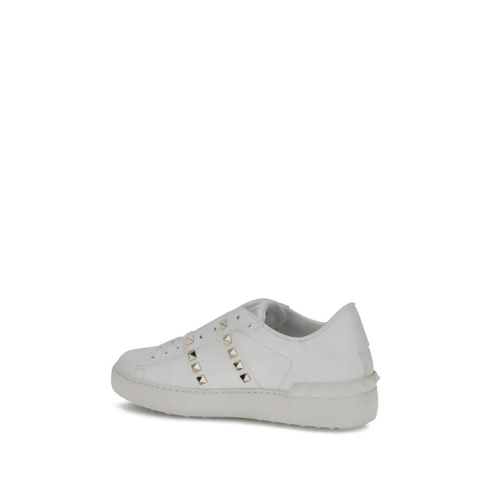 Valentino Garavani Sample Sale | Valentino Garavani White Calf Leather Bos Taurus Sneakers - | Designer outlet