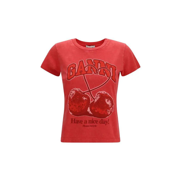 Ganni Sample Sale | Ganni Multicolor Cotton T-Shirt - | Designer outlet