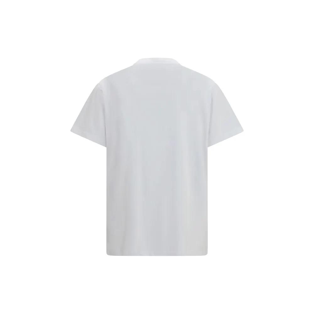 Ganni Sample Sale | Ganni White Cotton T-Shirt - | Designer outlet