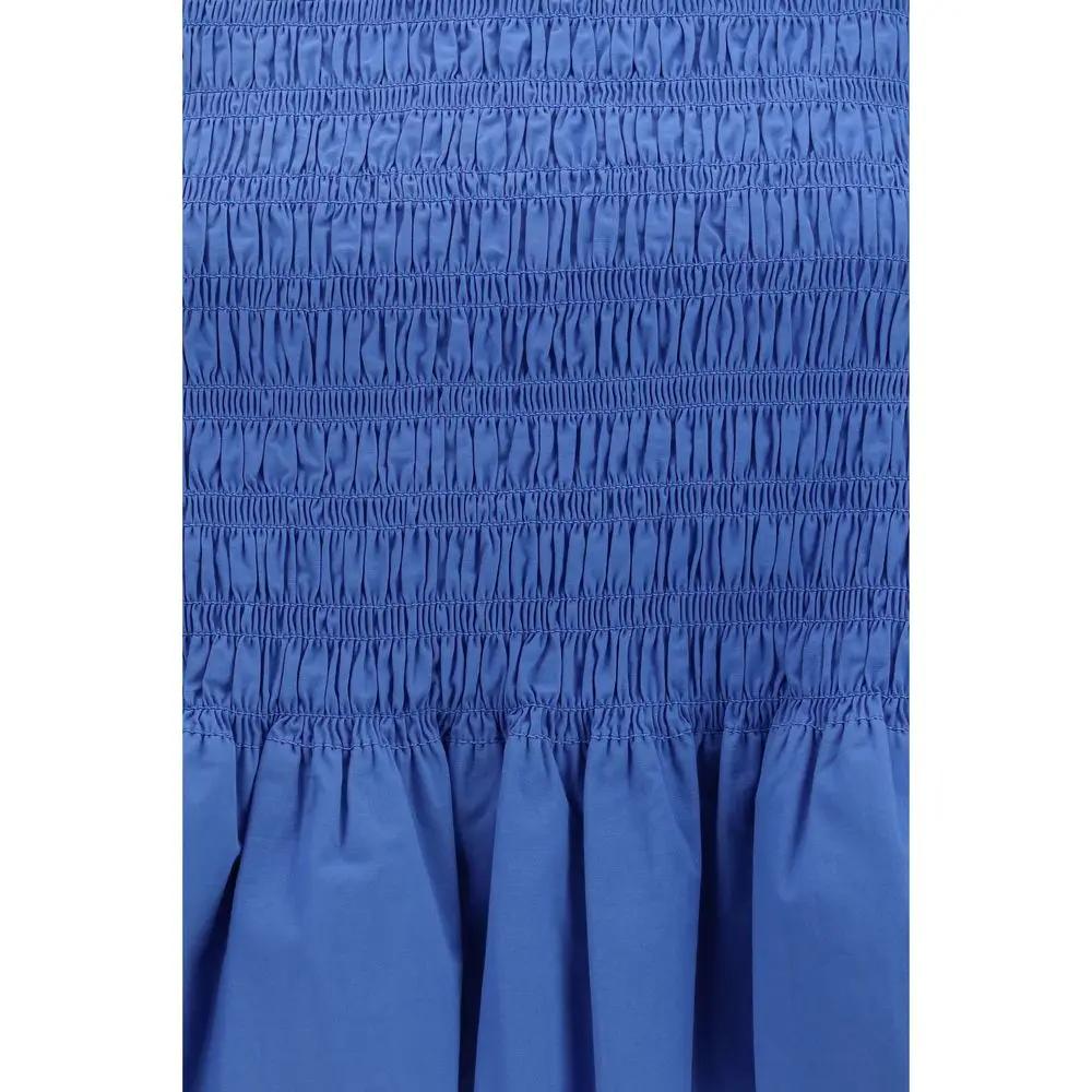 Ganni Sample Sale | Ganni Blue Cotton Blouse - | Designer outlet