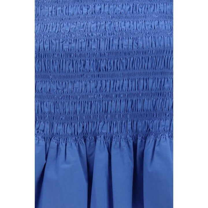 Ganni Sample Sale | Ganni Blue Cotton Blouse - | Designer outlet