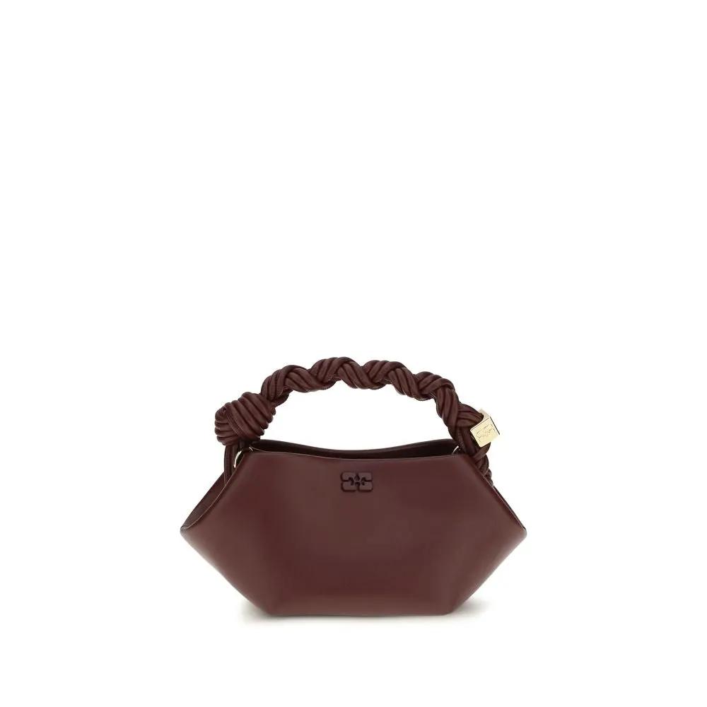 Ganni Sample Sale | Ganni Bordeaux Recycled Leather Shoulder Bag - | Designer outlet
