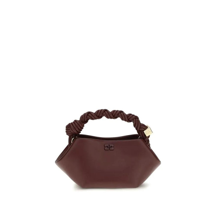 Ganni Sample Sale | Ganni Bordeaux Recycled Leather Shoulder Bag - | Designer outlet