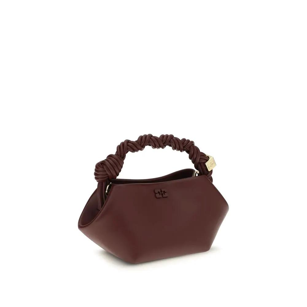 Ganni Sample Sale | Ganni Bordeaux Recycled Leather Shoulder Bag - | Designer outlet
