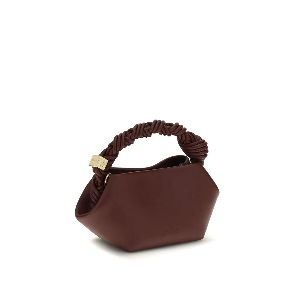Ganni Sample Sale | Ganni Bordeaux Recycled Leather Shoulder Bag - | Designer outlet