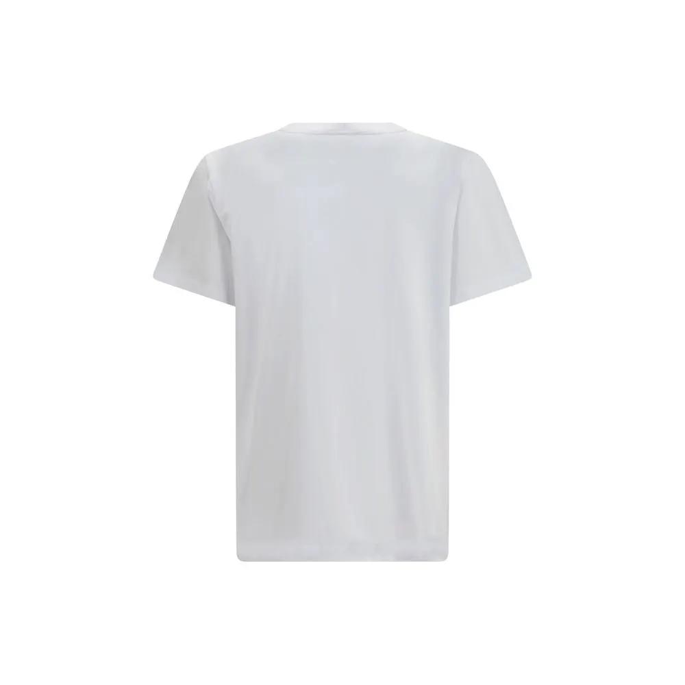 Ganni Sample Sale | Ganni White Cotton T-Shirt - | Designer outlet
