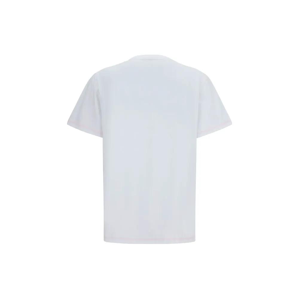 Ganni Sample Sale | Ganni White Cotton T-Shirt - | Designer outlet