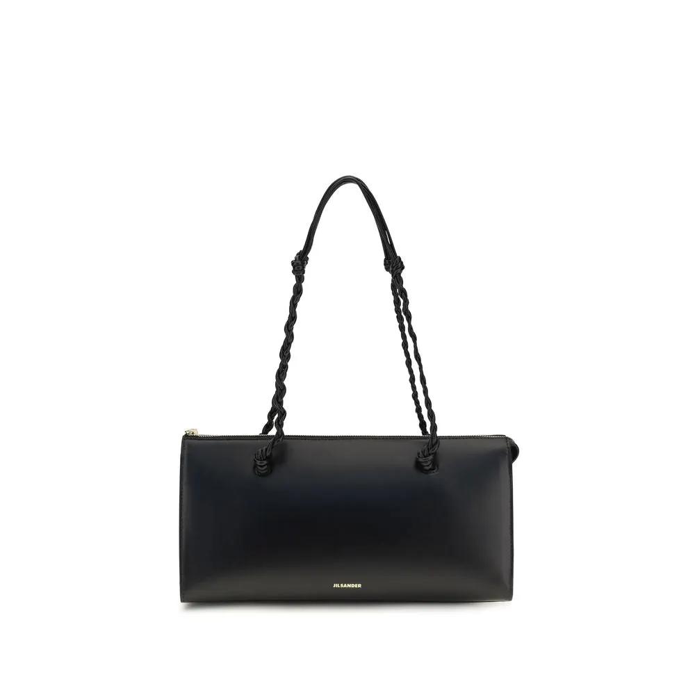 Jil Sander Sample Sale | Jil Sander Black Calf Leather Bos Taurus Handbag - | Designer outlet