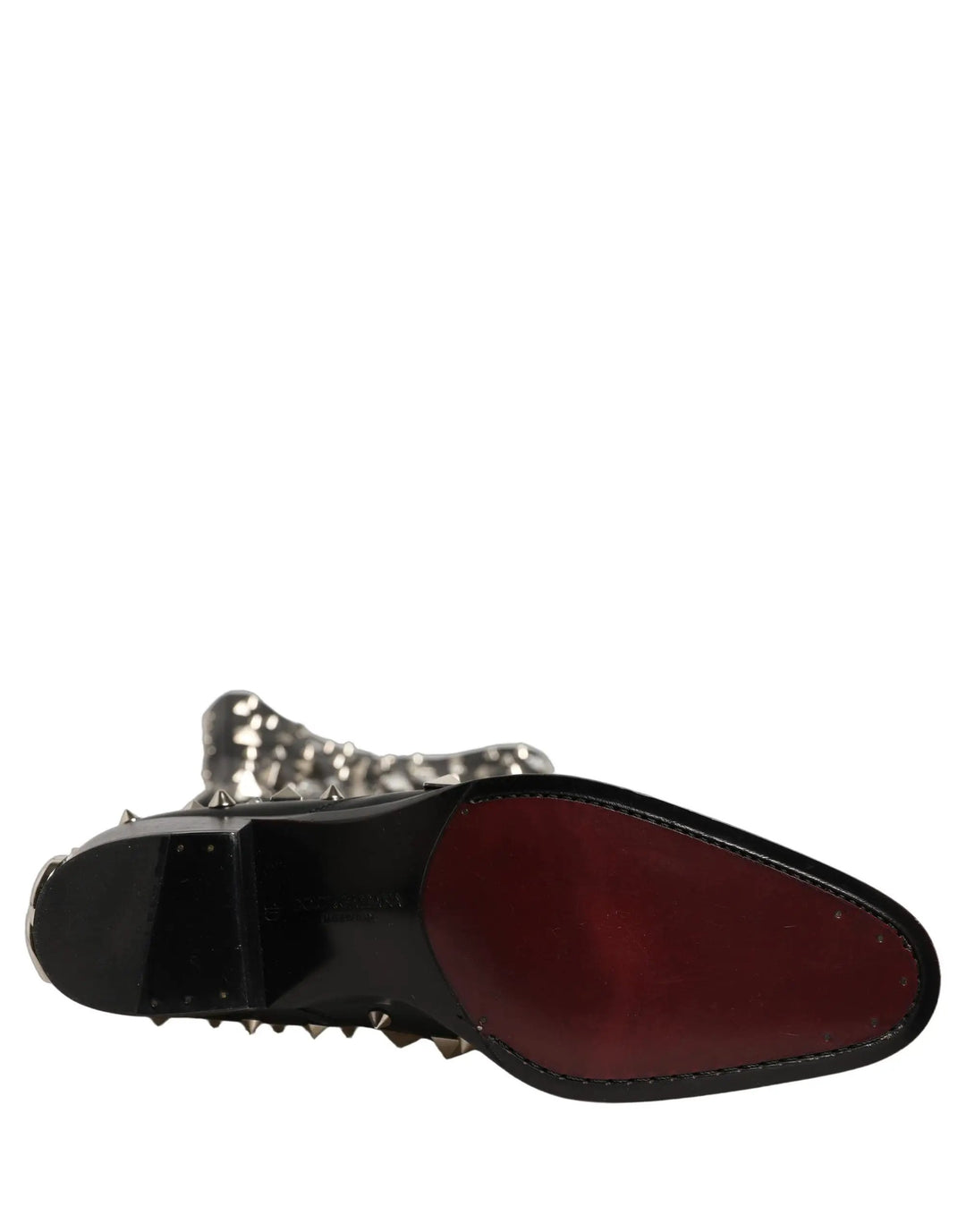 Dolce &amp; Gabbana Sample Sale | Dolce &amp; Gabbana Black Crystal Embellished High Boots Shoes - | Designer outlet