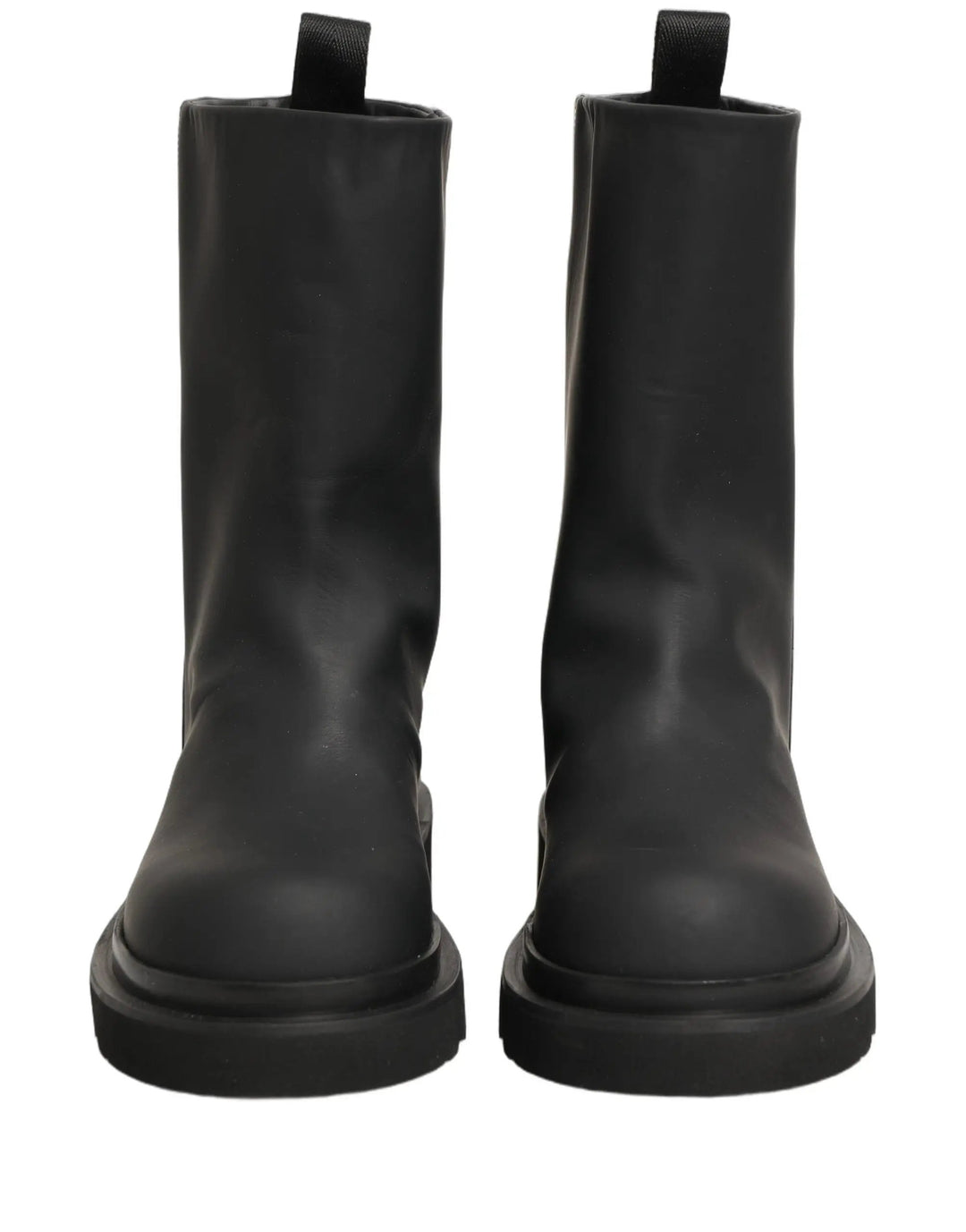 Dolce &amp; Gabbana Sample Sale | Dolce &amp; Gabbana Black Leather Mid Calf Chunky Men Boots Shoes - | Designer outlet