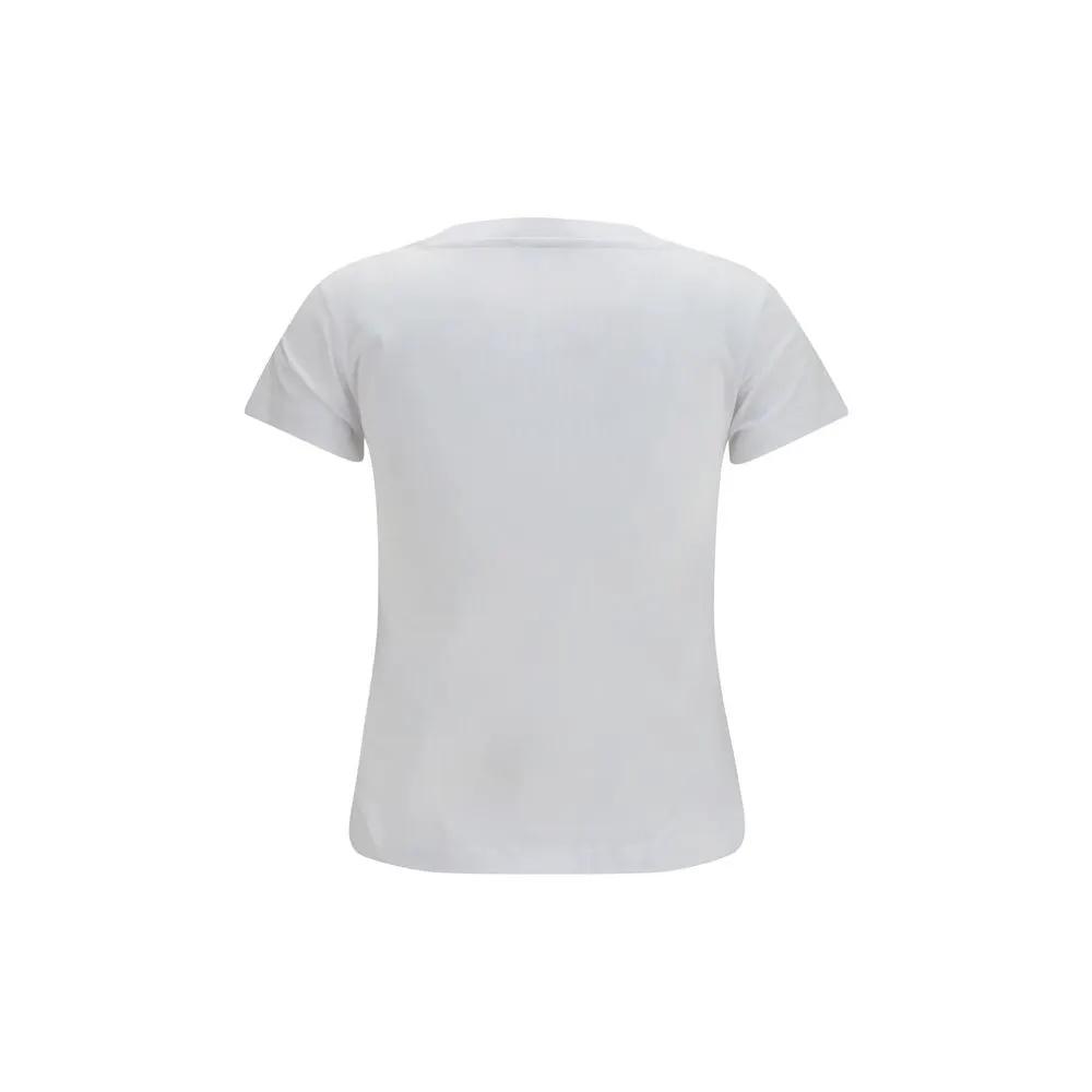 Ganni Sample Sale | Ganni White Cotton T-Shirt - | Designer outlet