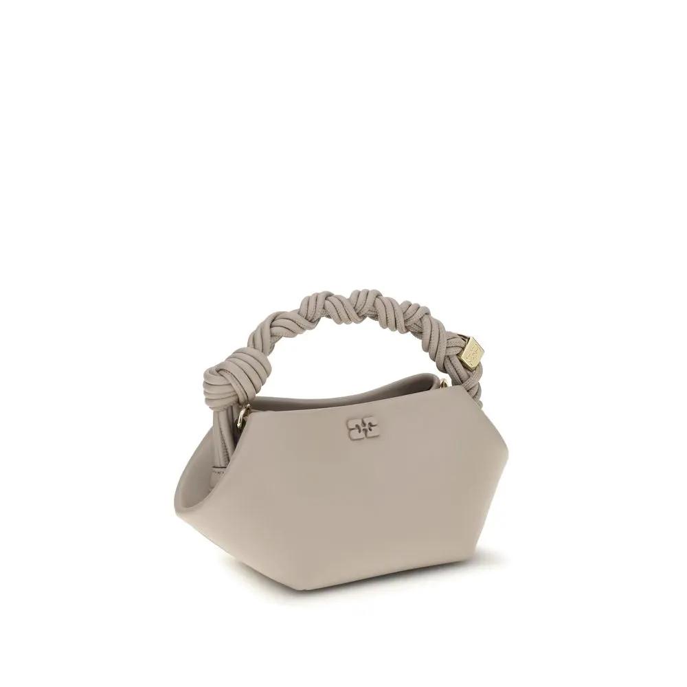 Ganni Sample Sale | Ganni White Recycled Leather Shoulder Bag - | Designer outlet