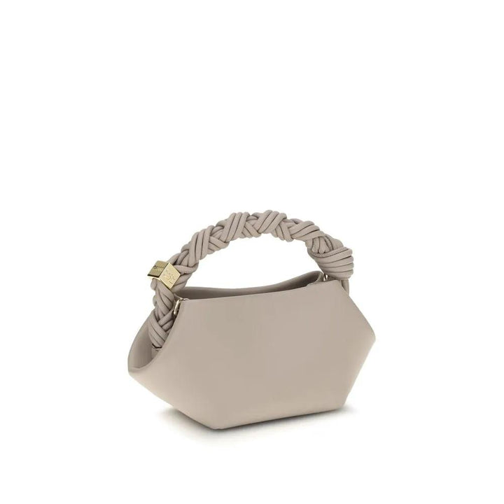 Ganni Sample Sale | Ganni White Recycled Leather Shoulder Bag - | Designer outlet