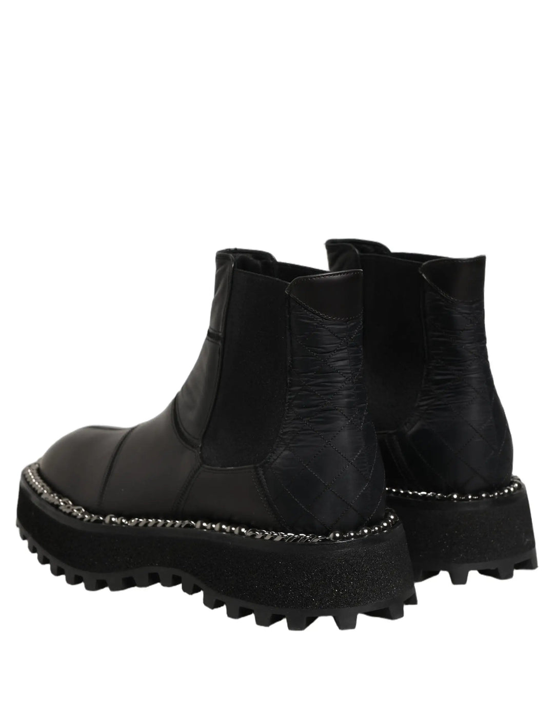 Dolce &amp; Gabbana Sample Sale | Dolce &amp; Gabbana Black Chelsea Boots Leather Slip On Men Shoes - | Designer outlet