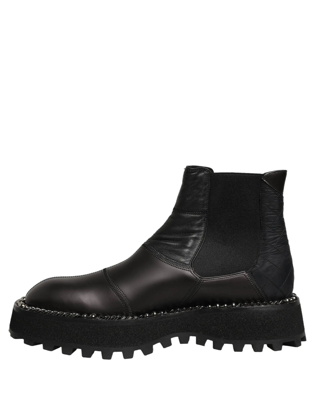 Dolce &amp; Gabbana Sample Sale | Dolce &amp; Gabbana Black Chelsea Boots Leather Slip On Men Shoes - | Designer outlet