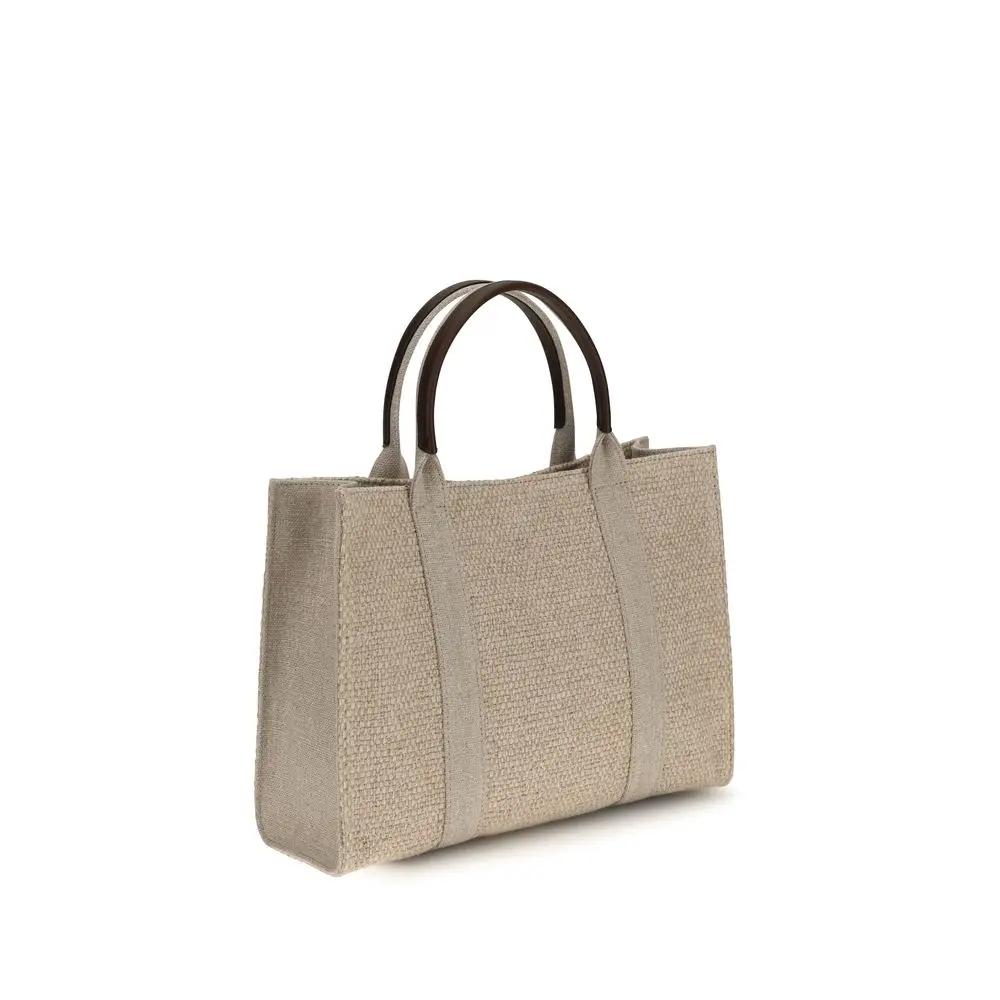 The Row Sample Sale | The Row Beige Fabric Handbag - | Designer outlet